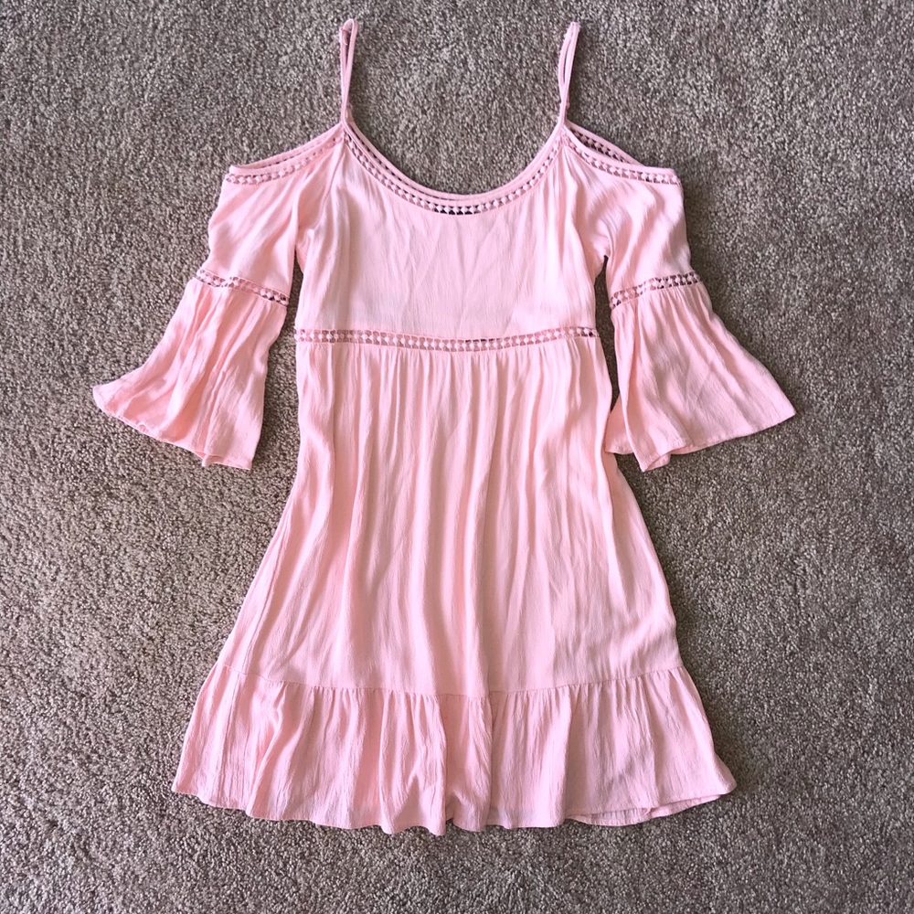 Pink boho dress
